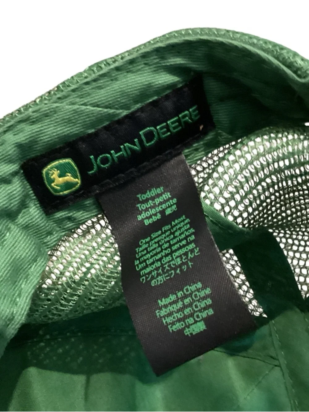 John Deere Toddler Line of Tractors Trucker SnapBack Hat